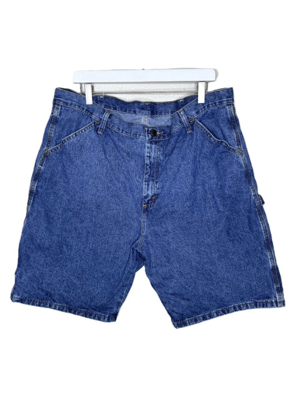 Vintage 90s Rustler Denim Carpenter Shorts, Baggy Grunge, 9" Inseam, Size 40